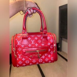Red LV bag